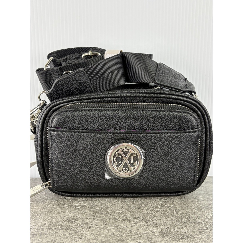 CXL Christian Lacroix Eve Pebble Camera Bag Black Crossbody Pouch Streetwear